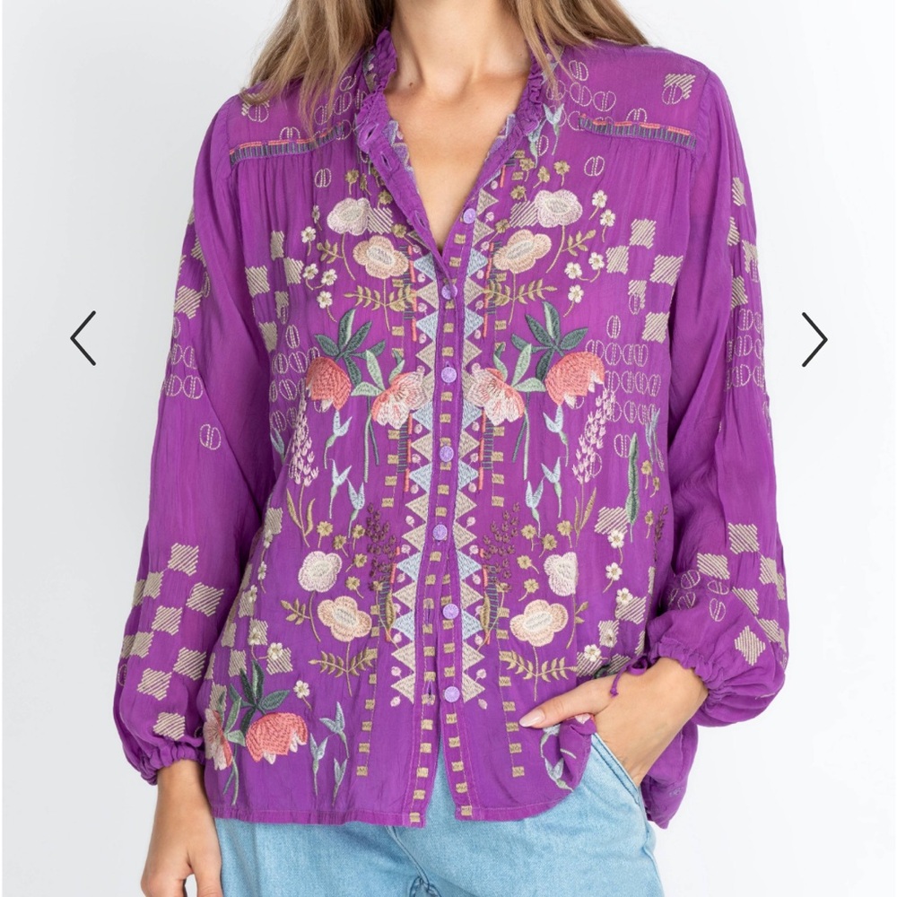 Johnny Was Brielle Blouse - Picture 3 of 10